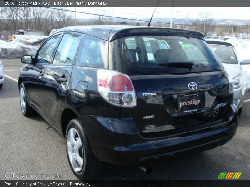 Black Sand Pearl / Dark Gray 2006 Toyota Matrix AWD