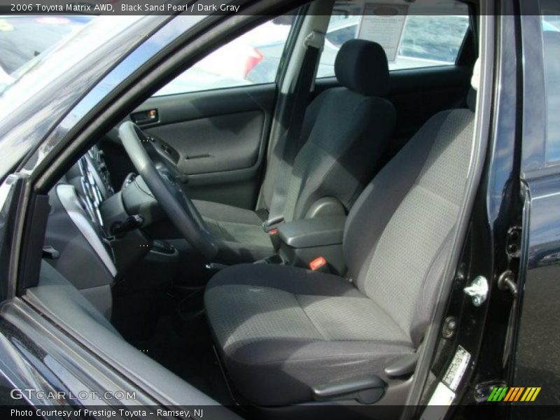 Black Sand Pearl / Dark Gray 2006 Toyota Matrix AWD