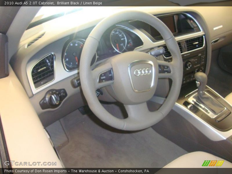 Brilliant Black / Linen Beige 2010 Audi A5 2.0T Cabriolet