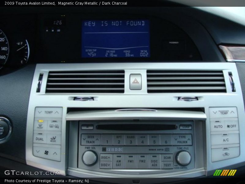 Magnetic Gray Metallic / Dark Charcoal 2009 Toyota Avalon Limited