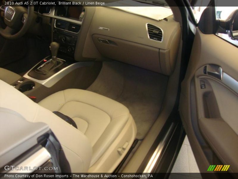 Brilliant Black / Linen Beige 2010 Audi A5 2.0T Cabriolet