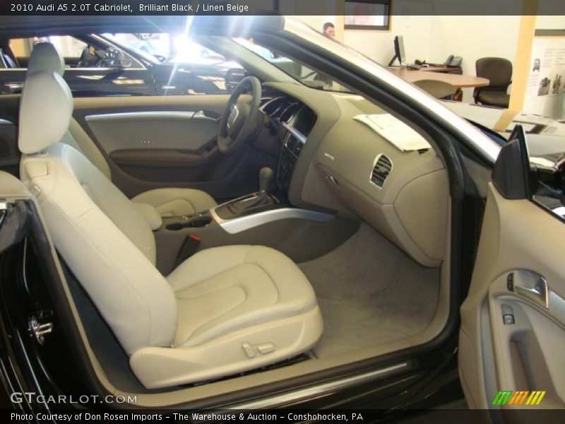 Brilliant Black / Linen Beige 2010 Audi A5 2.0T Cabriolet