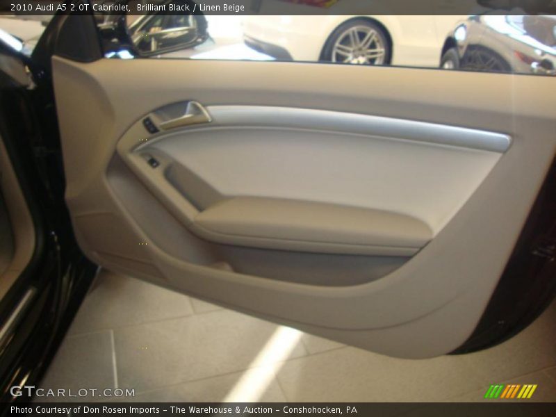 Brilliant Black / Linen Beige 2010 Audi A5 2.0T Cabriolet