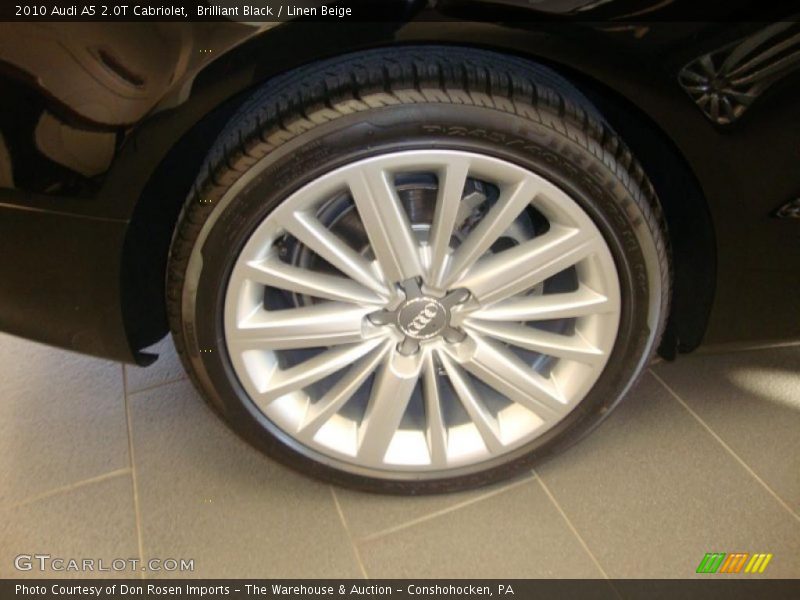 Brilliant Black / Linen Beige 2010 Audi A5 2.0T Cabriolet