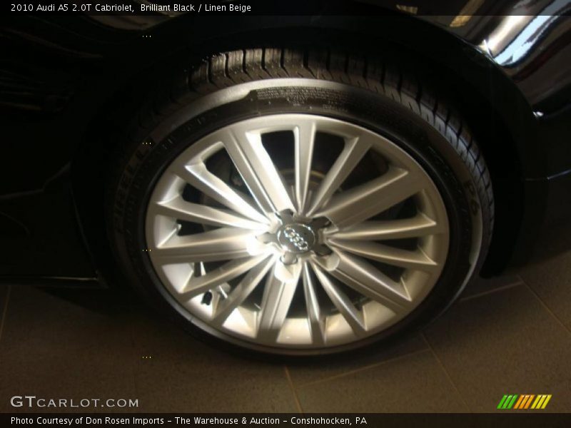 Brilliant Black / Linen Beige 2010 Audi A5 2.0T Cabriolet