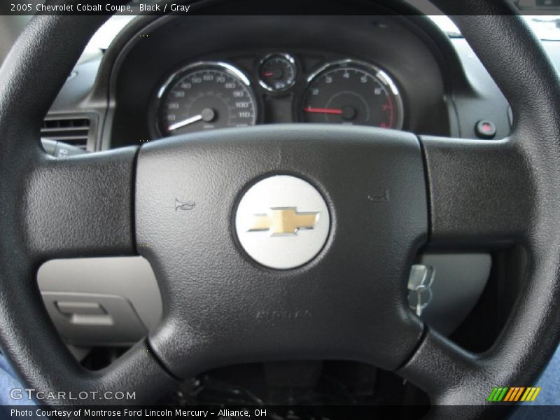 Black / Gray 2005 Chevrolet Cobalt Coupe