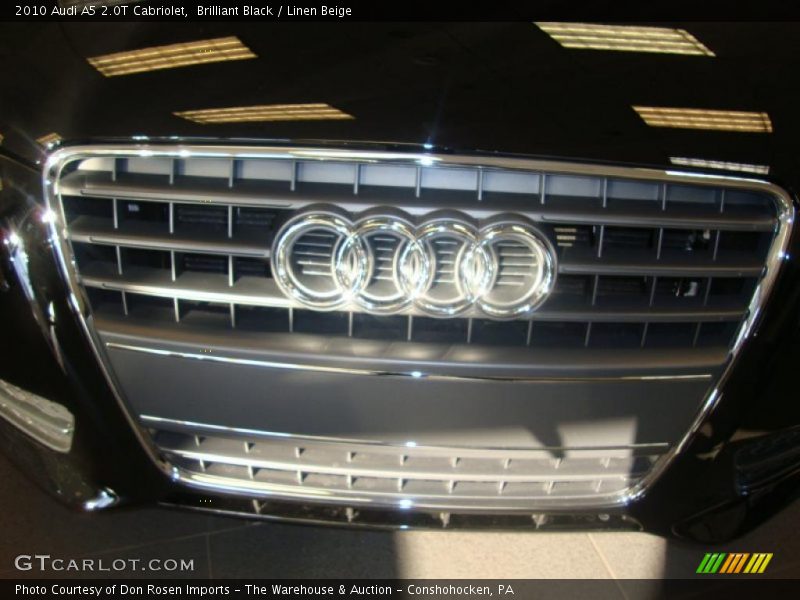 Brilliant Black / Linen Beige 2010 Audi A5 2.0T Cabriolet