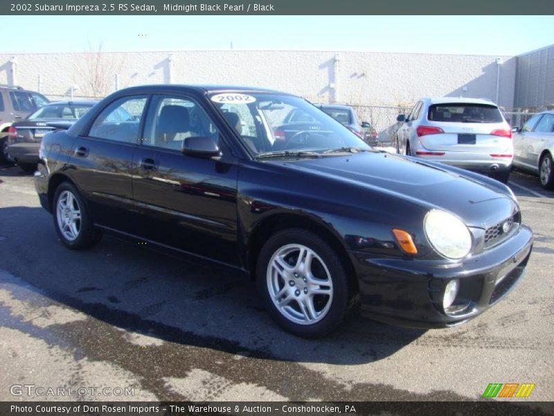 Midnight Black Pearl / Black 2002 Subaru Impreza 2.5 RS Sedan
