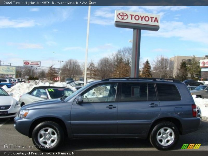 Bluestone Metallic / Ash Gray 2006 Toyota Highlander 4WD