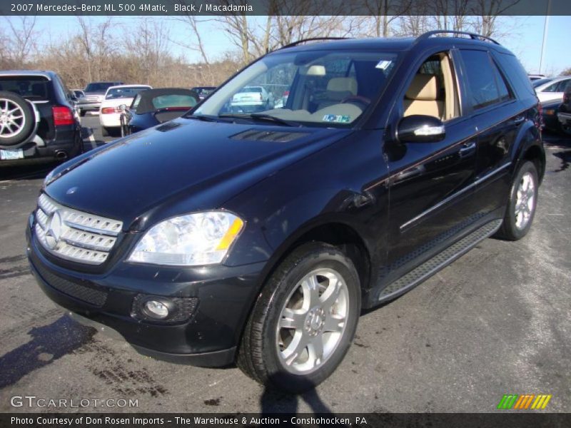 Black / Macadamia 2007 Mercedes-Benz ML 500 4Matic