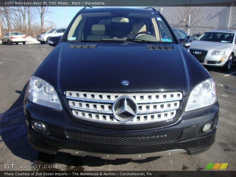 Black / Macadamia 2007 Mercedes-Benz ML 500 4Matic