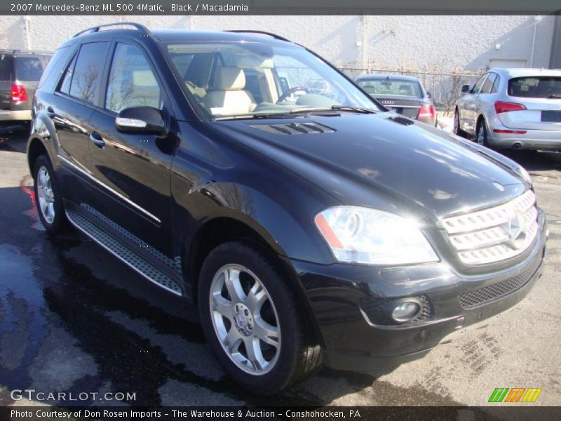 Black / Macadamia 2007 Mercedes-Benz ML 500 4Matic