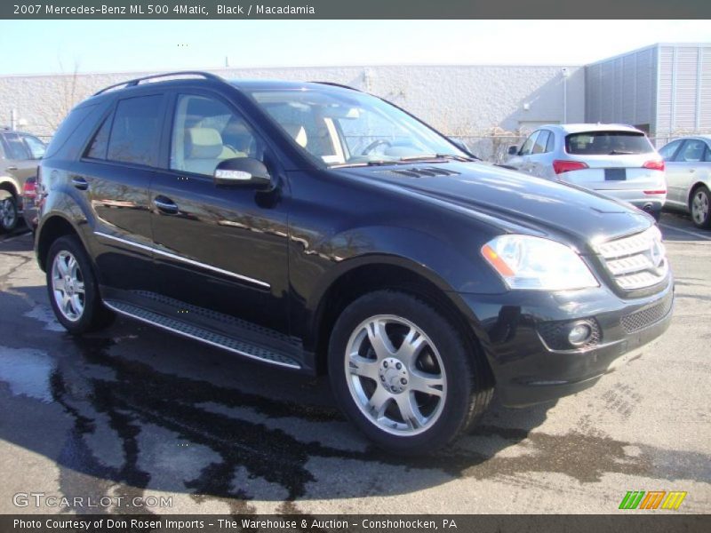 Black / Macadamia 2007 Mercedes-Benz ML 500 4Matic