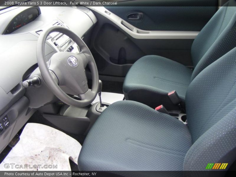 Polar White / Dark Charcoal 2008 Toyota Yaris S 3 Door Liftback