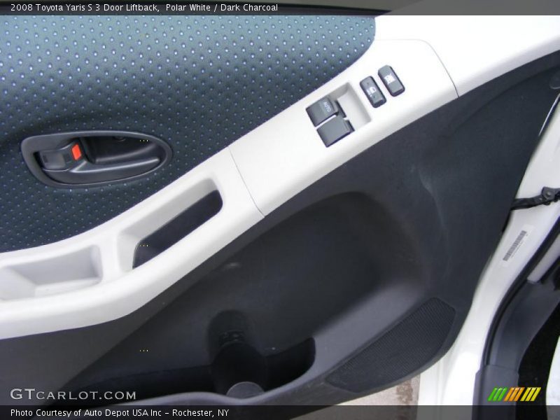 Polar White / Dark Charcoal 2008 Toyota Yaris S 3 Door Liftback
