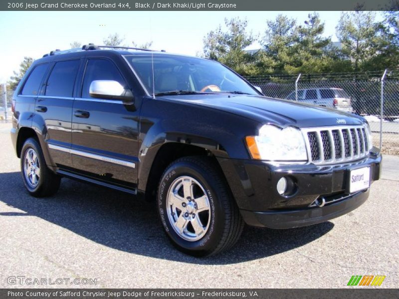 Black / Dark Khaki/Light Graystone 2006 Jeep Grand Cherokee Overland 4x4