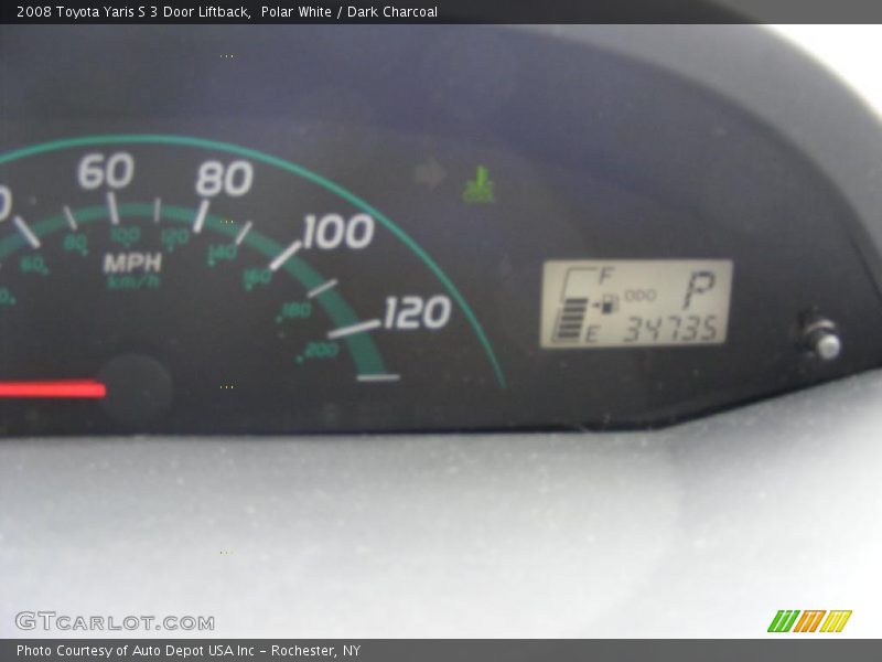 Polar White / Dark Charcoal 2008 Toyota Yaris S 3 Door Liftback