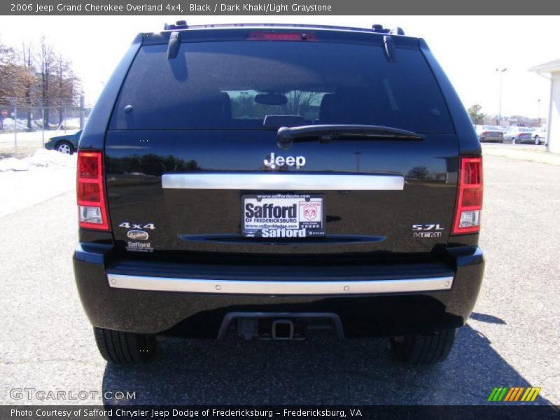 Black / Dark Khaki/Light Graystone 2006 Jeep Grand Cherokee Overland 4x4