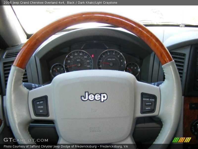 Black / Dark Khaki/Light Graystone 2006 Jeep Grand Cherokee Overland 4x4