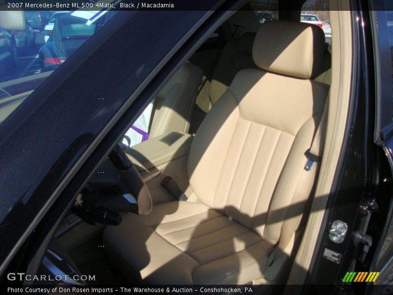 Black / Macadamia 2007 Mercedes-Benz ML 500 4Matic