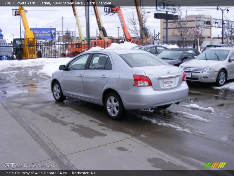Silver Streak Mica / Dark Charcoal 2008 Toyota Yaris S Sedan