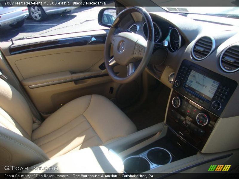 Black / Macadamia 2007 Mercedes-Benz ML 500 4Matic