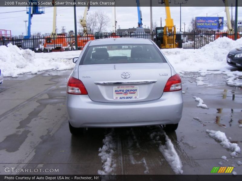 Silver Streak Mica / Dark Charcoal 2008 Toyota Yaris S Sedan