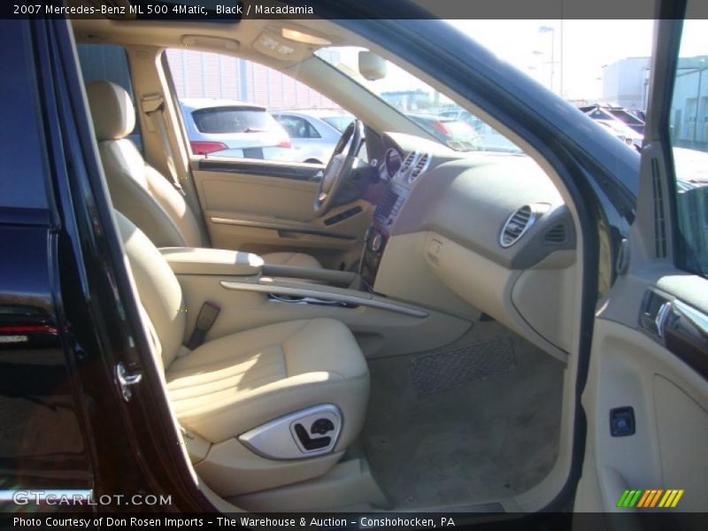 Black / Macadamia 2007 Mercedes-Benz ML 500 4Matic