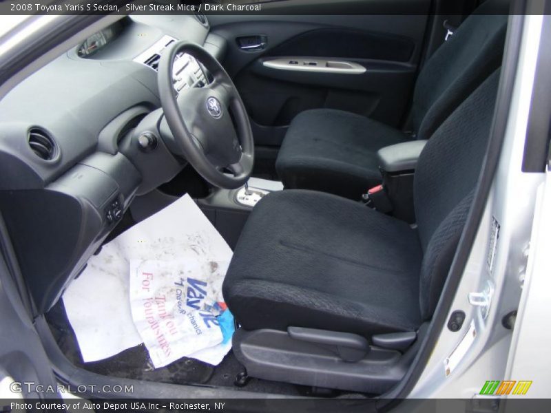 Silver Streak Mica / Dark Charcoal 2008 Toyota Yaris S Sedan