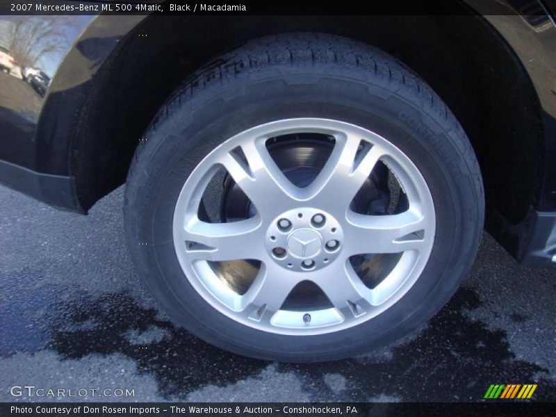 Black / Macadamia 2007 Mercedes-Benz ML 500 4Matic