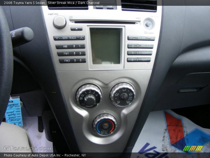 Silver Streak Mica / Dark Charcoal 2008 Toyota Yaris S Sedan