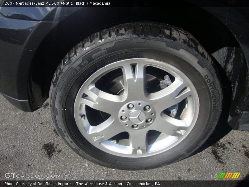Black / Macadamia 2007 Mercedes-Benz ML 500 4Matic