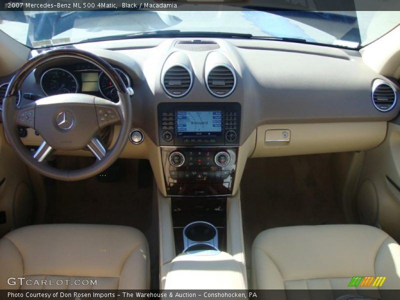 Black / Macadamia 2007 Mercedes-Benz ML 500 4Matic