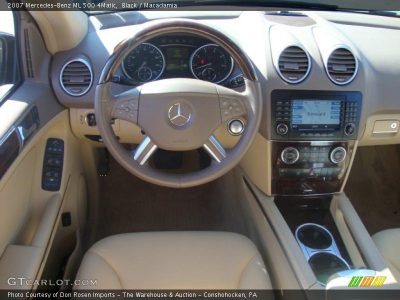 Black / Macadamia 2007 Mercedes-Benz ML 500 4Matic