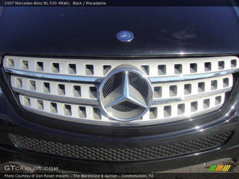 Black / Macadamia 2007 Mercedes-Benz ML 500 4Matic