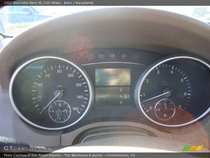 Black / Macadamia 2007 Mercedes-Benz ML 500 4Matic