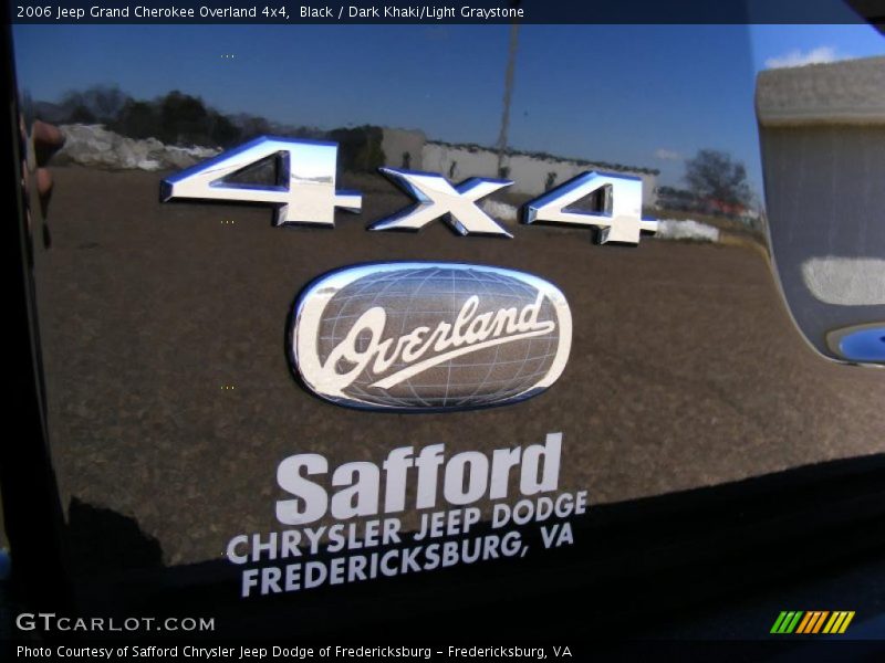 Black / Dark Khaki/Light Graystone 2006 Jeep Grand Cherokee Overland 4x4