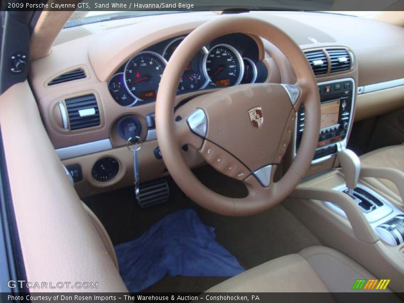 Sand White / Havanna/Sand Beige 2009 Porsche Cayenne GTS