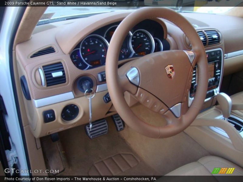 Sand White / Havanna/Sand Beige 2009 Porsche Cayenne GTS