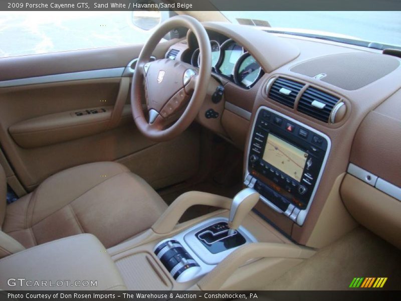 Sand White / Havanna/Sand Beige 2009 Porsche Cayenne GTS