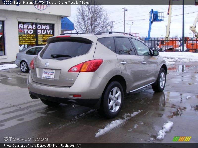 Saharan Stone Metallic / Beige 2009 Nissan Murano S AWD