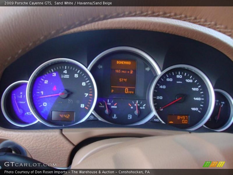 Sand White / Havanna/Sand Beige 2009 Porsche Cayenne GTS