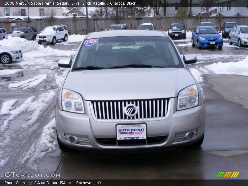 Silver Birch Metallic / Charcoal Black 2008 Mercury Sable Premier Sedan