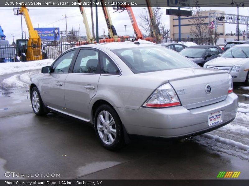 Silver Birch Metallic / Charcoal Black 2008 Mercury Sable Premier Sedan