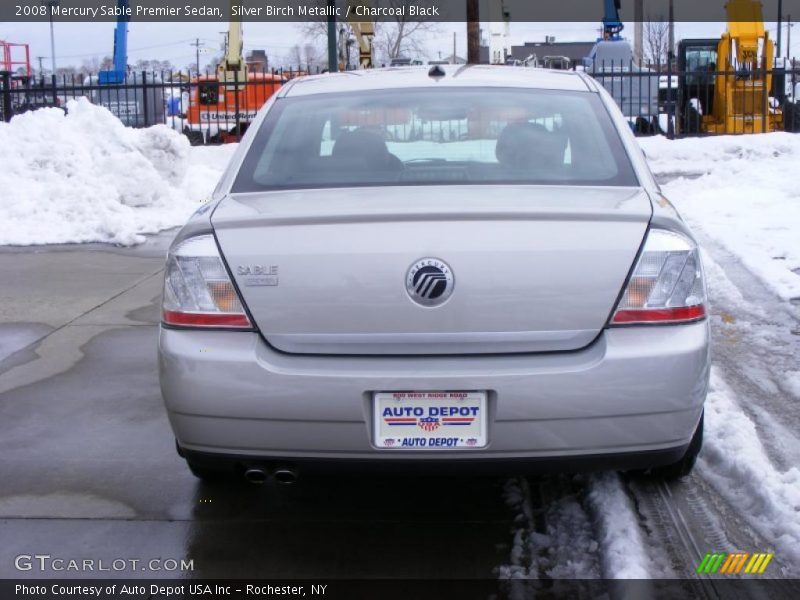 Silver Birch Metallic / Charcoal Black 2008 Mercury Sable Premier Sedan