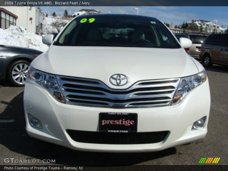 Blizzard Pearl / Ivory 2009 Toyota Venza V6 AWD