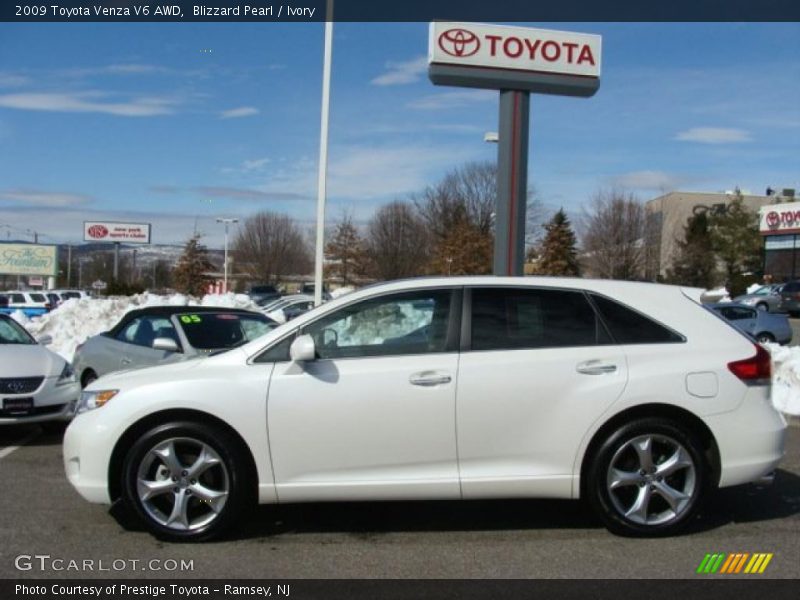 Blizzard Pearl / Ivory 2009 Toyota Venza V6 AWD