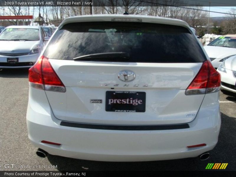 Blizzard Pearl / Ivory 2009 Toyota Venza V6 AWD