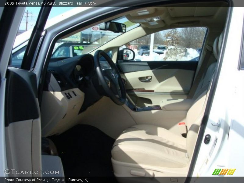 Blizzard Pearl / Ivory 2009 Toyota Venza V6 AWD