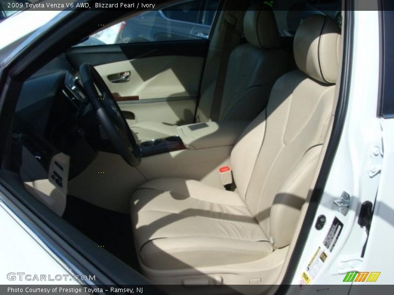 Blizzard Pearl / Ivory 2009 Toyota Venza V6 AWD